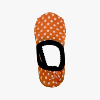 LADIES FOOT COVER SOCKS 4-10 POLKA DOT ASSORTED - 1116