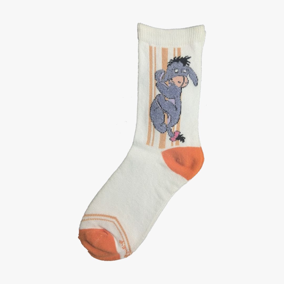 GIRLS KIDS DISNEY WORLD CHARACTERS CREW SOCKS SIZE 4-10 - 1629
