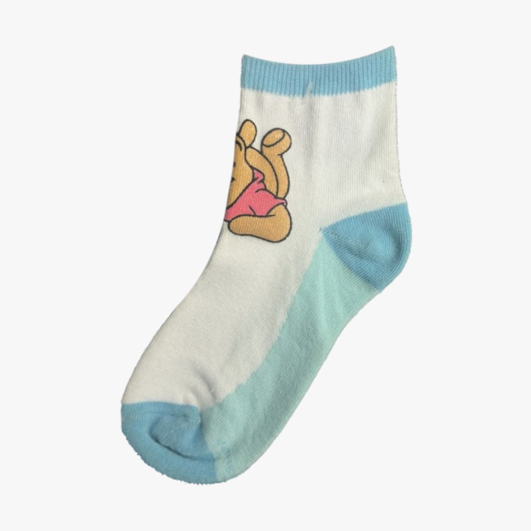 GIRLS KIDS DISNEY WORLD CHARACTERS CREW SOCKS SIZE 4-10 - 1637