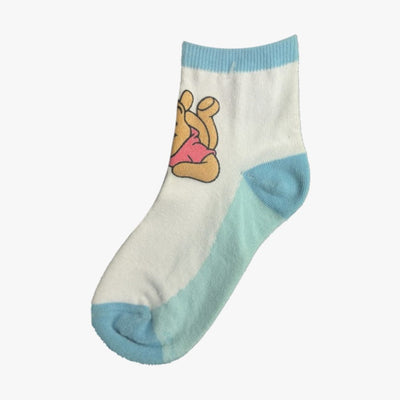 GIRLS KIDS DISNEY WORLD CHARACTERS CREW SOCKS SIZE 4-10 - 1637