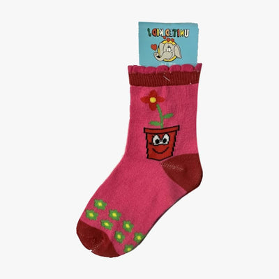 WHOLESALE UNITD KID SOCKS CARTOONS PRINT GIRLS 4-6 ASSORTED - 1860
