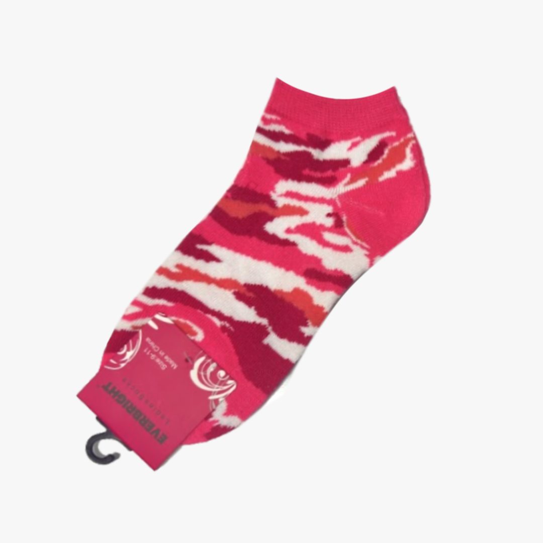 EVERBRIGHT LADIES FASHION LOWCUT SOCKS 12 PACK 9-11 (EBA0108) - 2080