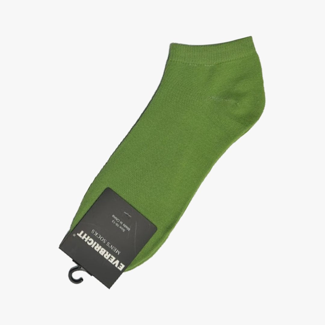 EVERBRIGHT MEN 12 PACK LOWCUT SOCKS SOLID COLORS 10-11 ASSORTED (EMA916) - 2086