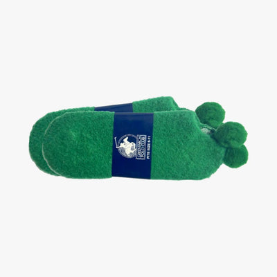 GREENWICH POLO CLUB WHOLESALE POM POM LADIES SOCKS 9-11 (GREEN) - 2108