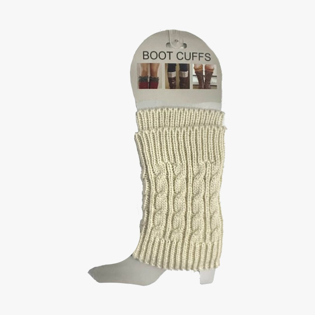 LADIES KNIT BOOT CUFFS FASHION SOCKS (33032) ASSORTED - 2390