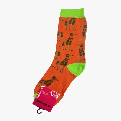 WHOLESALE LADIES FASHION CREW SOCKS EVERBRIGHT ANIMAL PRINT 9-11 (00010) ASSORTED - 2391