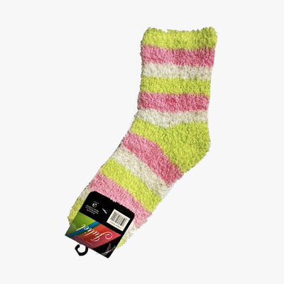 WHOLESALE FUZZY SOFT LADIES SOCKS 9-11 (JULIET) ASSORTED - 2402
