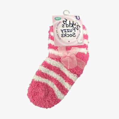 LADIES UT FUZZY SOCKS 7-9 STRIPED (26078) ASSORTED - 2415
