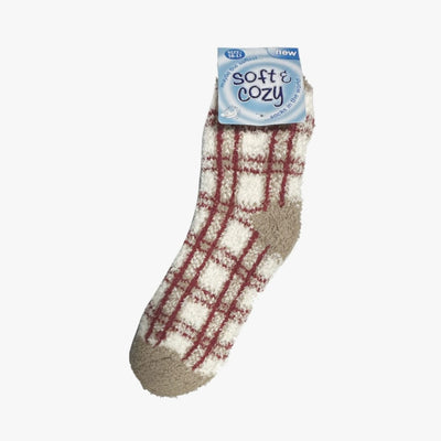 LADIES SOFT AND COZY FUZZY SOCKS 9-11 (44200) ASSORTED - 2417