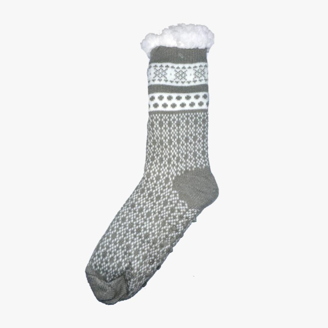 WHOLESALE WARM FUZZY MEN SHERPA SOCKS (44325A) ASSORTED - 2422