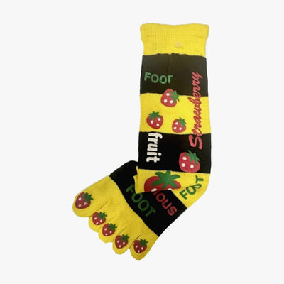 LADIES TOE SOCKS 12 PACK (HUIWEI TOES) 9-11 ASSORTED - 2430