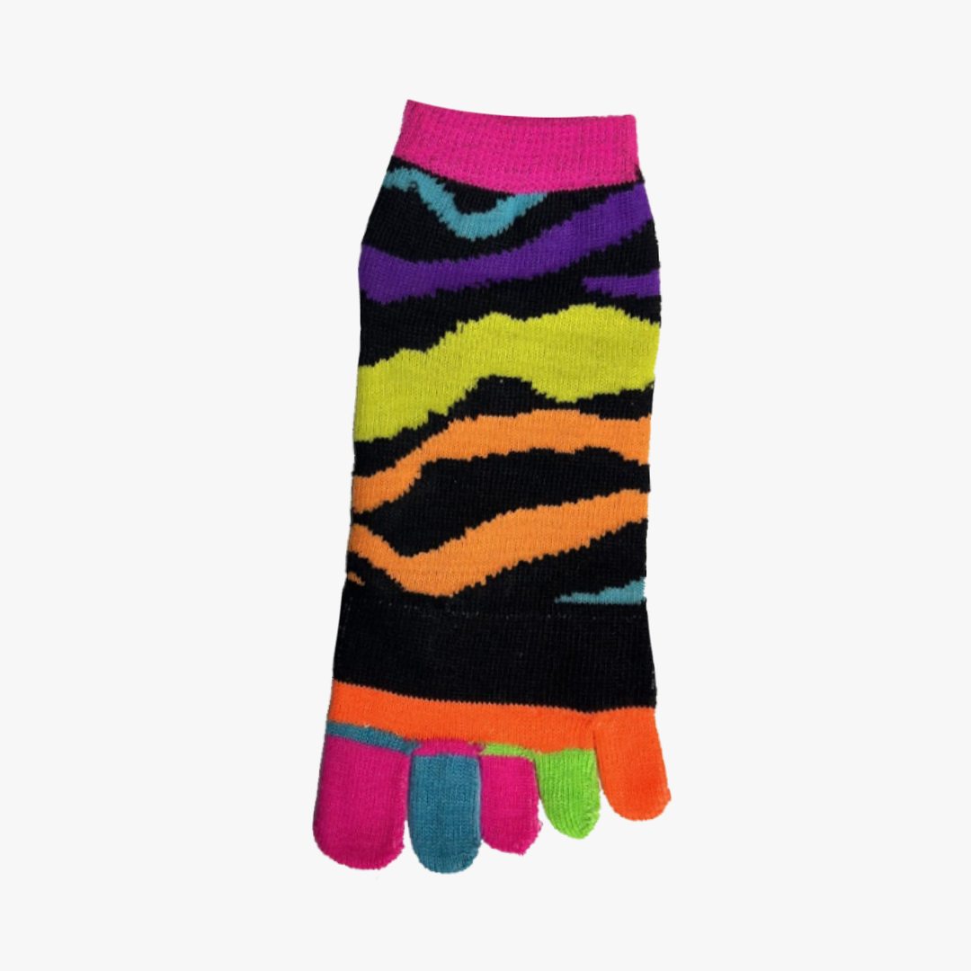 LADIES FASHION TOE SOCKS LOWCUT 9-11 ASSORTED 12 PACK - 2432