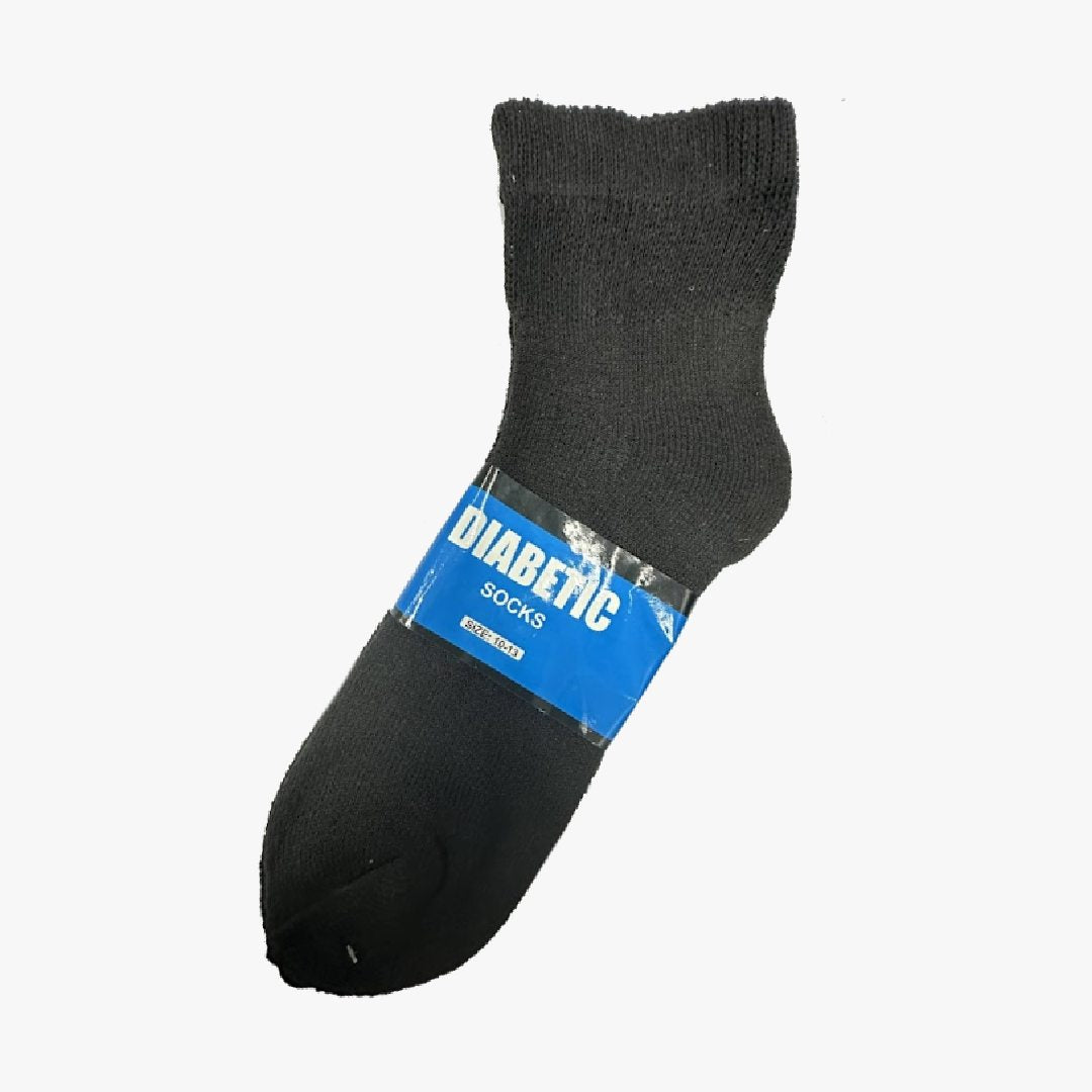 UNITED TEXTILE MEN WHOLESALE DIABETIC QUARTER SOCKS - 2688