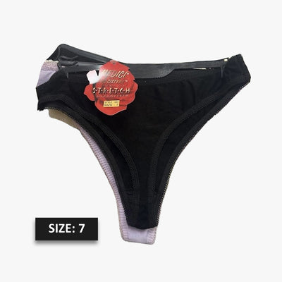 LADIES MEDICI THONGS UNDERWEAR STYLE 503 SIZE 7 ASSORTED - 3106