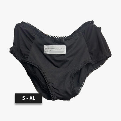 LADIES UNDERWEAR S - XL BLACK - 3137