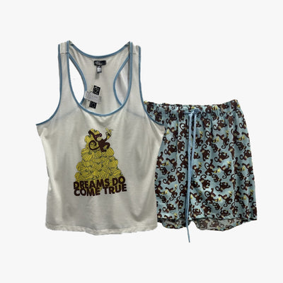 LADIES INTECO SHORT PAJAMA SET (86082X) XL-3XL - 3469