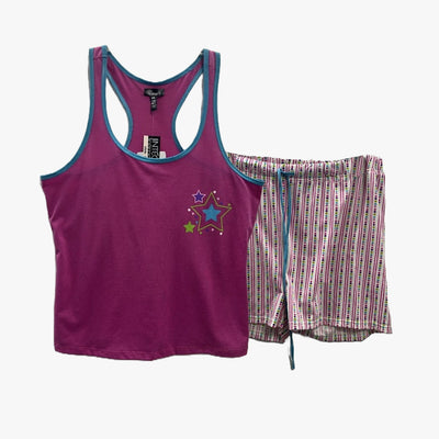 LADIES INTECO SHORT PAJAMA SET (86082X) XL-3XL - 3470