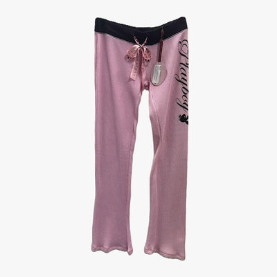 LADIES PLAYBOY PAJAMA THERMAL PANTS PINK - 3492