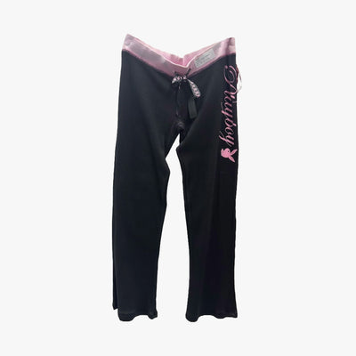 LADIES PLAYBOY PAJAMA THERMAL PANTS BLACK - 3493