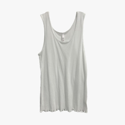 LADIES XHILARATION COTTON TANK TOP WHITE - 3501