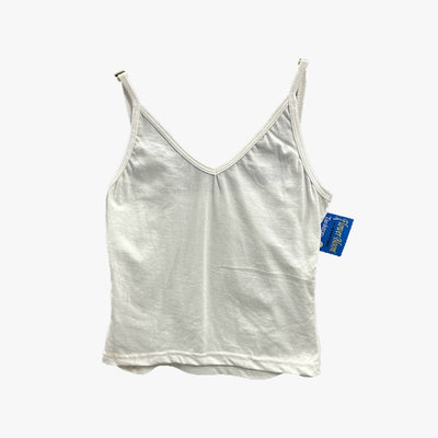 LADIES FLOWER BLOOM TANK TOP SMALL-XL WHITE - 3510