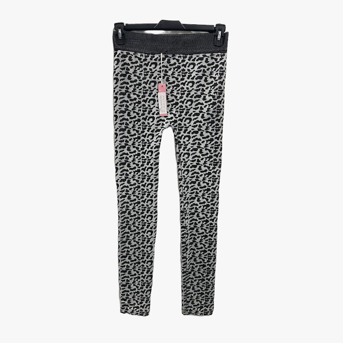 LADIES REVIERA ANIMAL PRINT LEGGINGS PANTS WHITE BLACK SMALL (JH-206X) - 2589