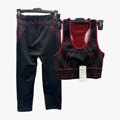 2-PC LADIES SK TANK TOP CAPRI YOGA SET ONE SIZE - 3783