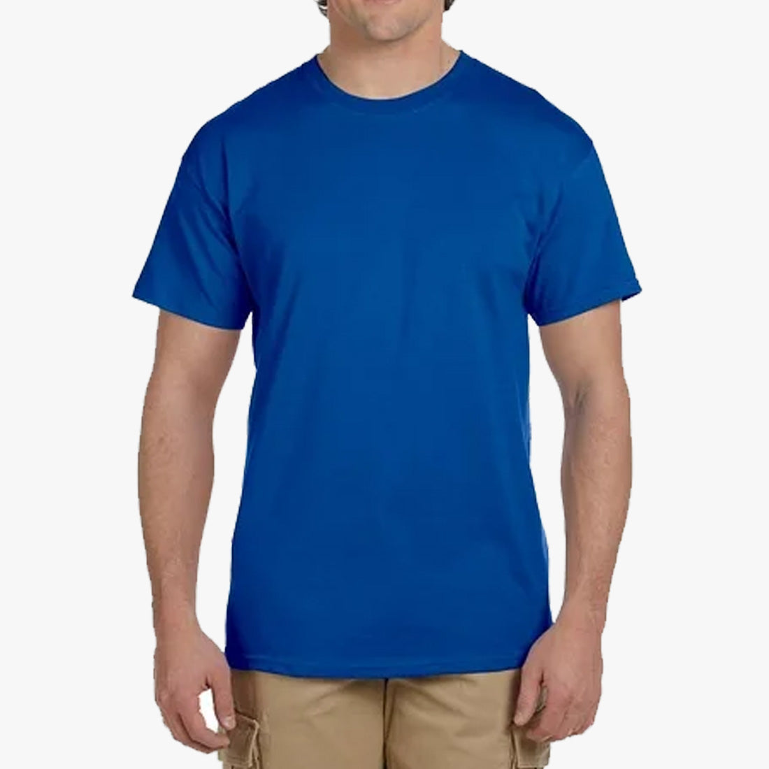 ROYAL BLUE UT MEN SHORT SLEEVE HIGH-QUALITY COTTON T-SHIRTS - 4301