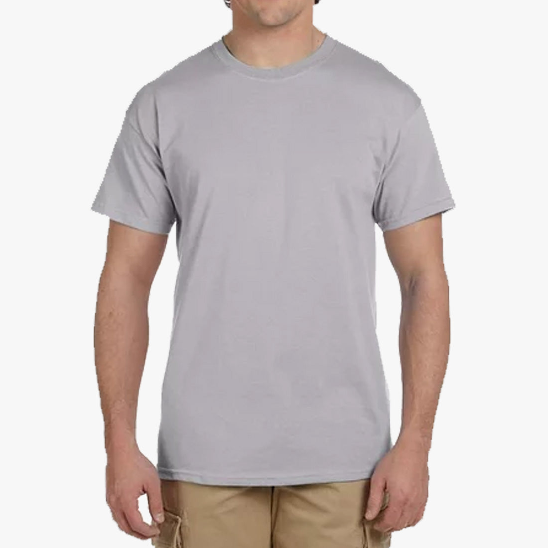 SILVER GREY UT MEN SHORT SLEEVE HIGH-QUALITY COTTON T-SHIRTS - 4301