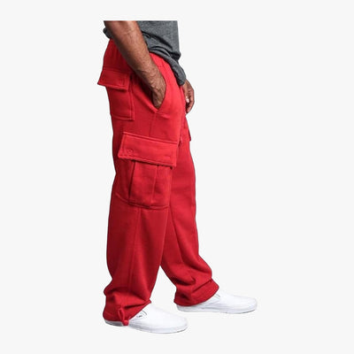 SWEATPANTS PLUS SIZE CARGO RED (UT) - 4759