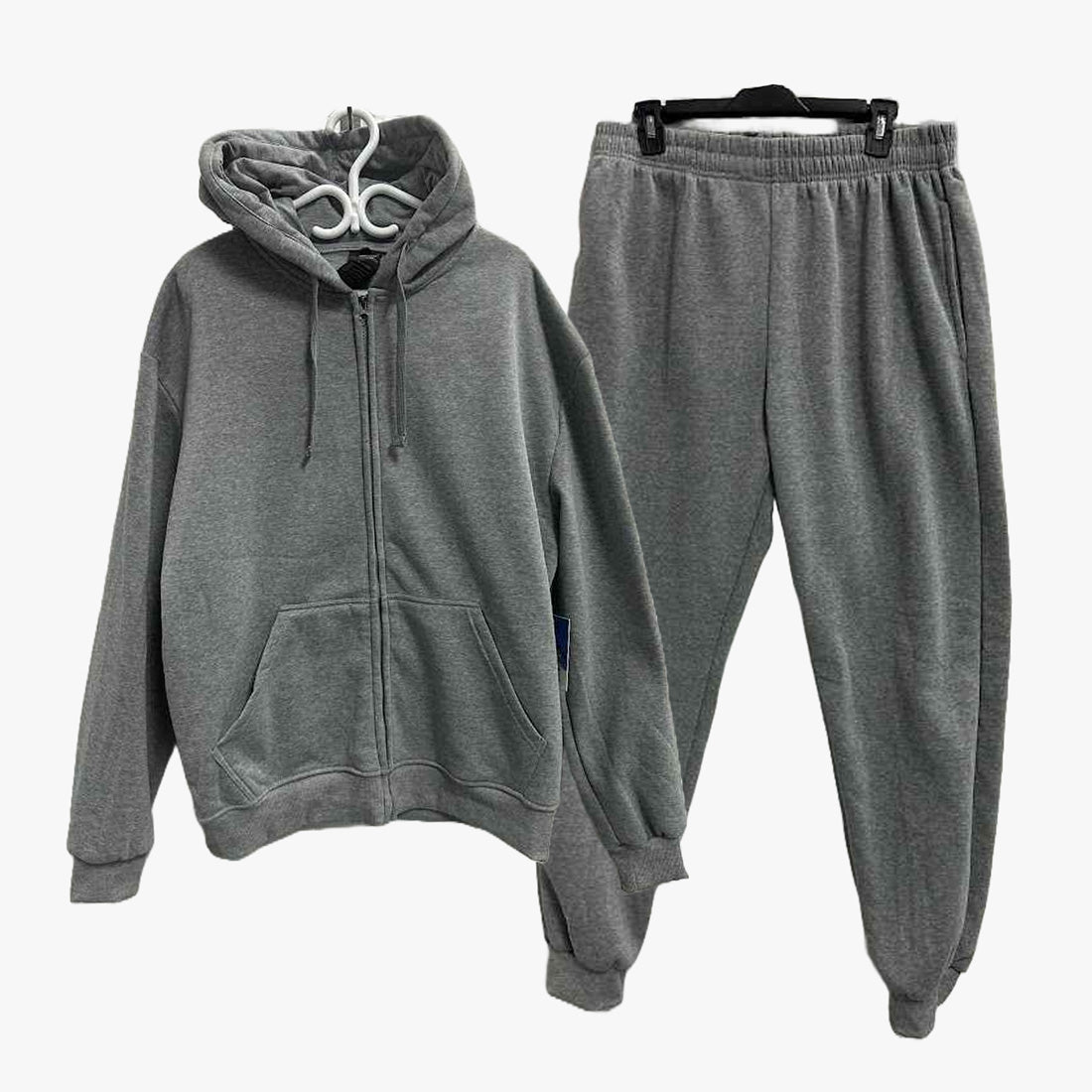 MEN UNITED TEXTILE JOGGING SUITE FULL ZIP UP HOODIE AND SWEATPANTS SET - 4882