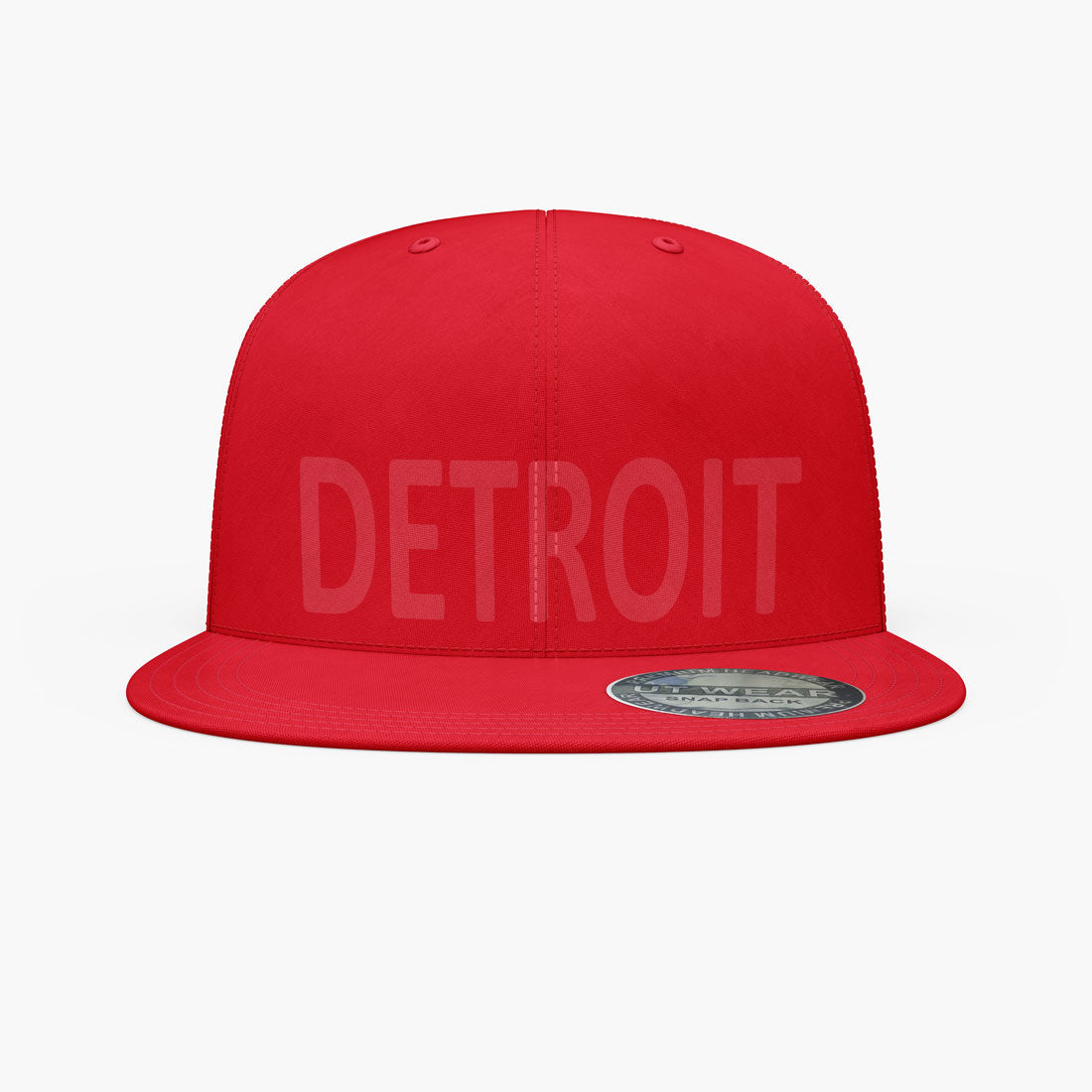 FLAT DETROIT LOGO UNITED-WEAR WHOLESALE SNAPBACK CAPS ASSORTED COLORS - 60250101
