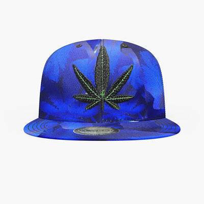 RM-SPORT COLLECTION CANNABIS PRINT FLAT SNAPBACK CAP ASSORTED - 60250148