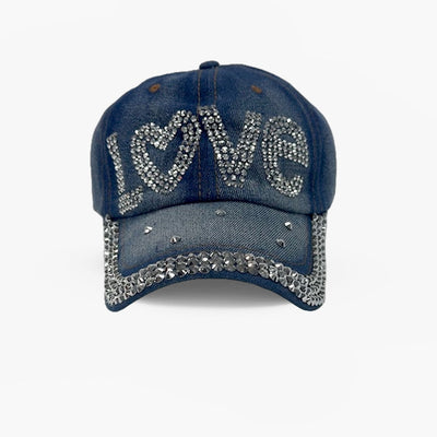 RHINESTONES LOGO FASHION LADIES JEANS CAP ASSORTED - 60250186