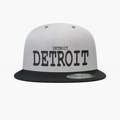 DETROIT UNITED WEAR FLAT SNAPBACK CAP BLUE WHITE VISOR - 60250121