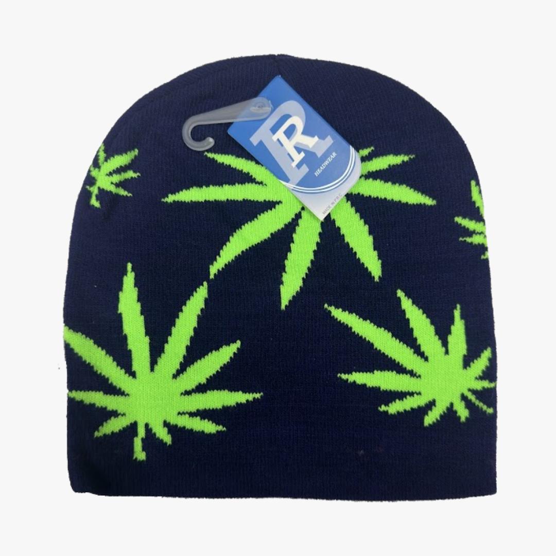 WINTER MARIJUANA HAT ASSORTED (Wn80412) - 6089