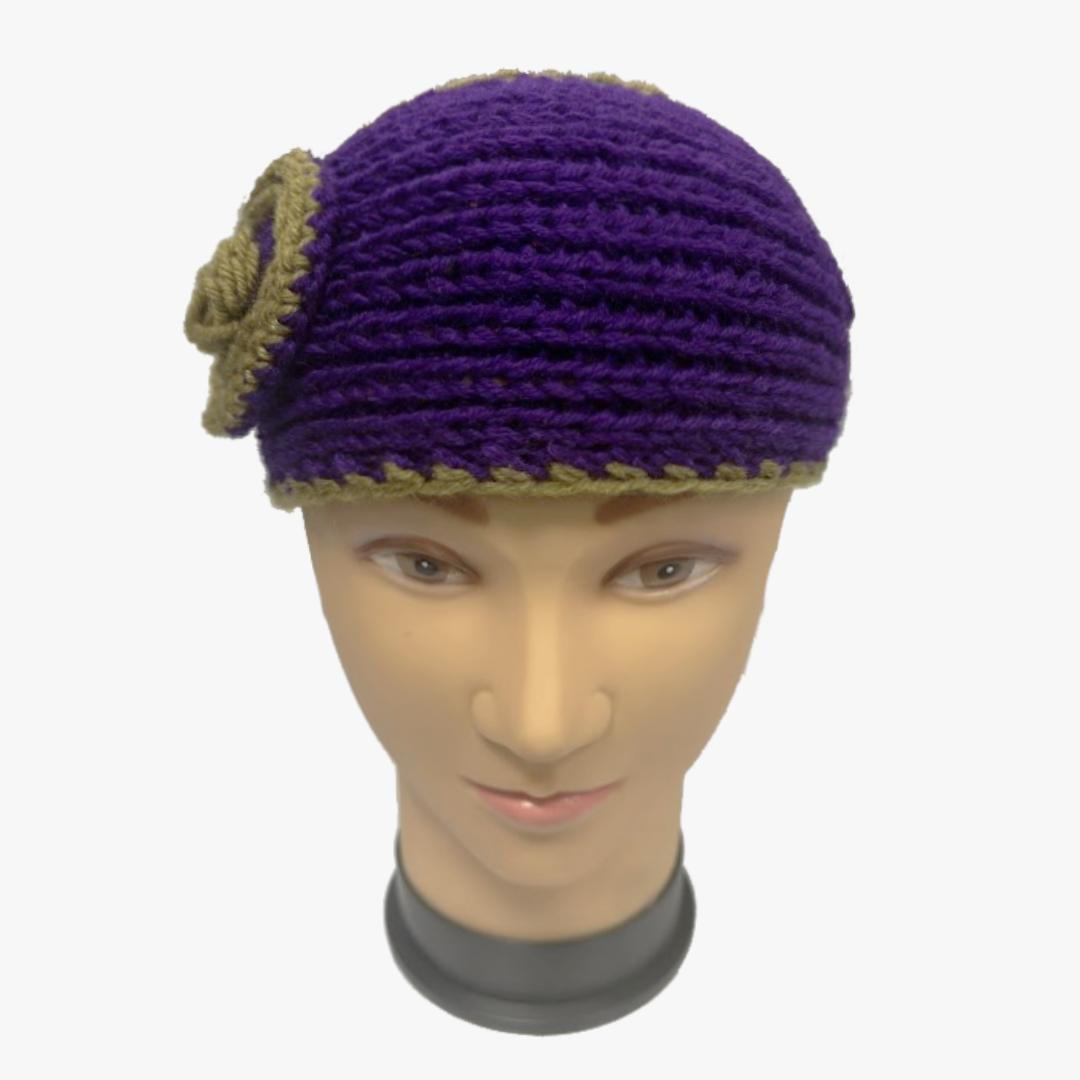 WINTER FASHION KNIT FLOWER HEADBAND (33036) ASSORTED - 6402