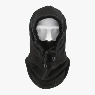 WINTER BALACLACA CYCILING MASK WITH HAT BLACK - 6635