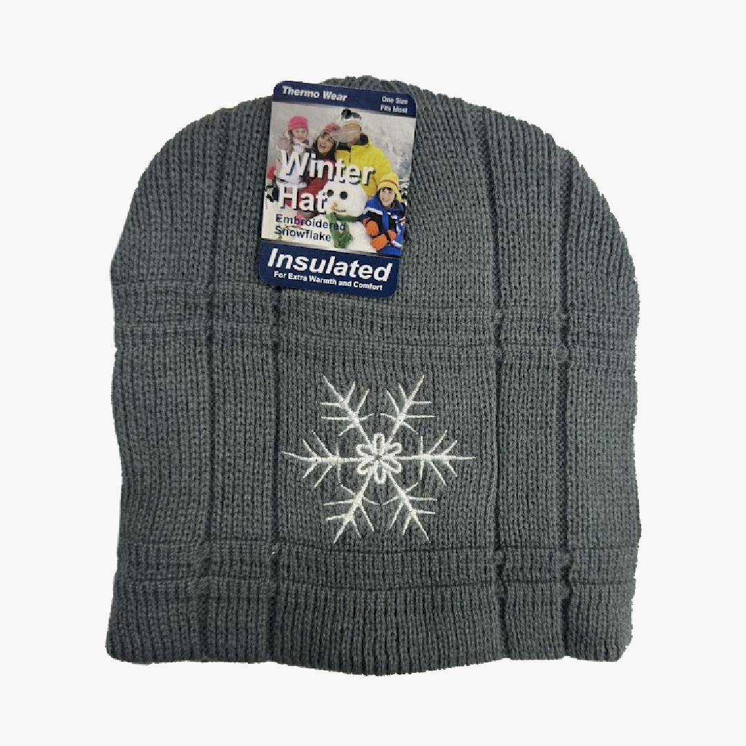 WINTER HAT SNOWFLAKE (24157) ASSORTED - 6648