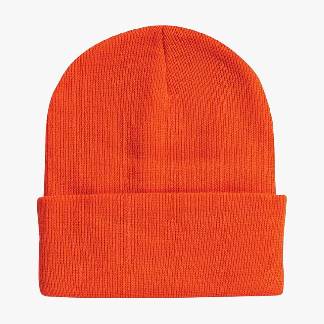 UNISEX CUFFED PLAIN WINTER HAT ROYAL BLUE - 6692