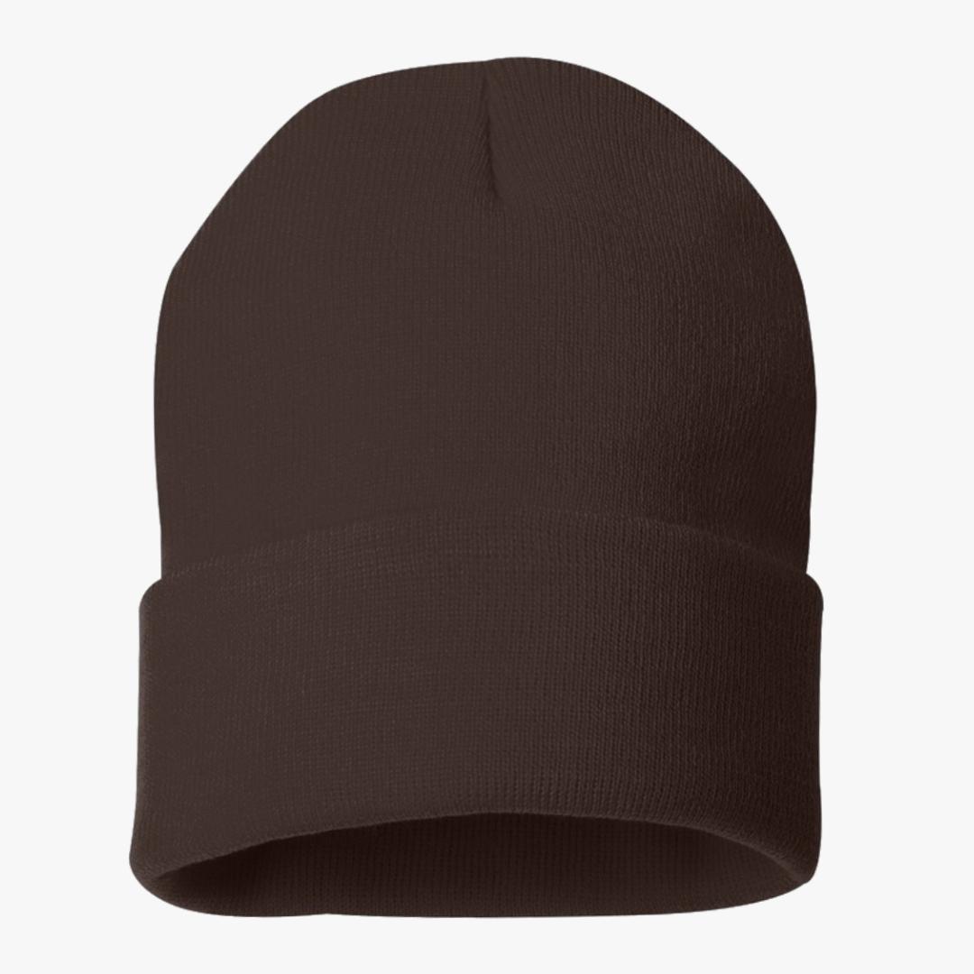 UNISEX CUFFED PLAIN WINTER HAT ROYAL BLUE - 6692