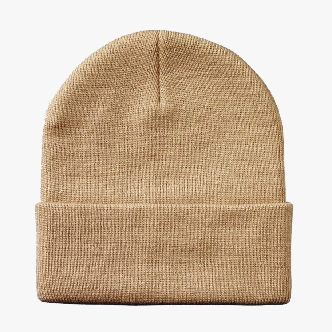 UNISEX CUFFED PLAIN WINTER HAT ROYAL BLUE - 6692