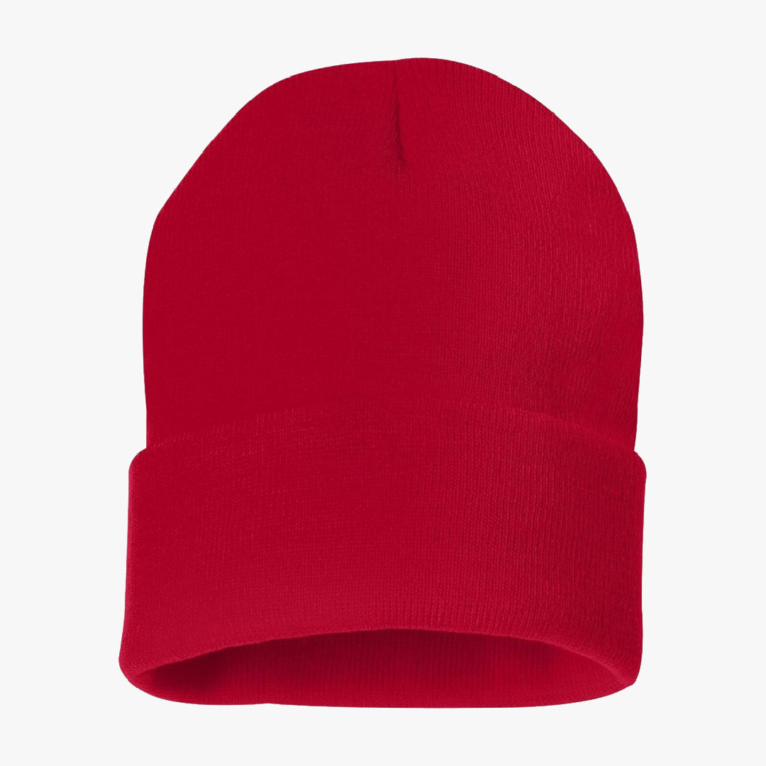 UNISEX CUFFED PLAIN WINTER HAT ROYAL BLUE - 6692