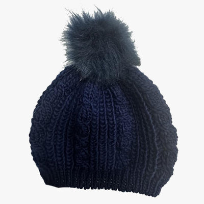 LADIES FASHION CABLE KNIT WINTER HAT (33148) ASSORTED - 6711