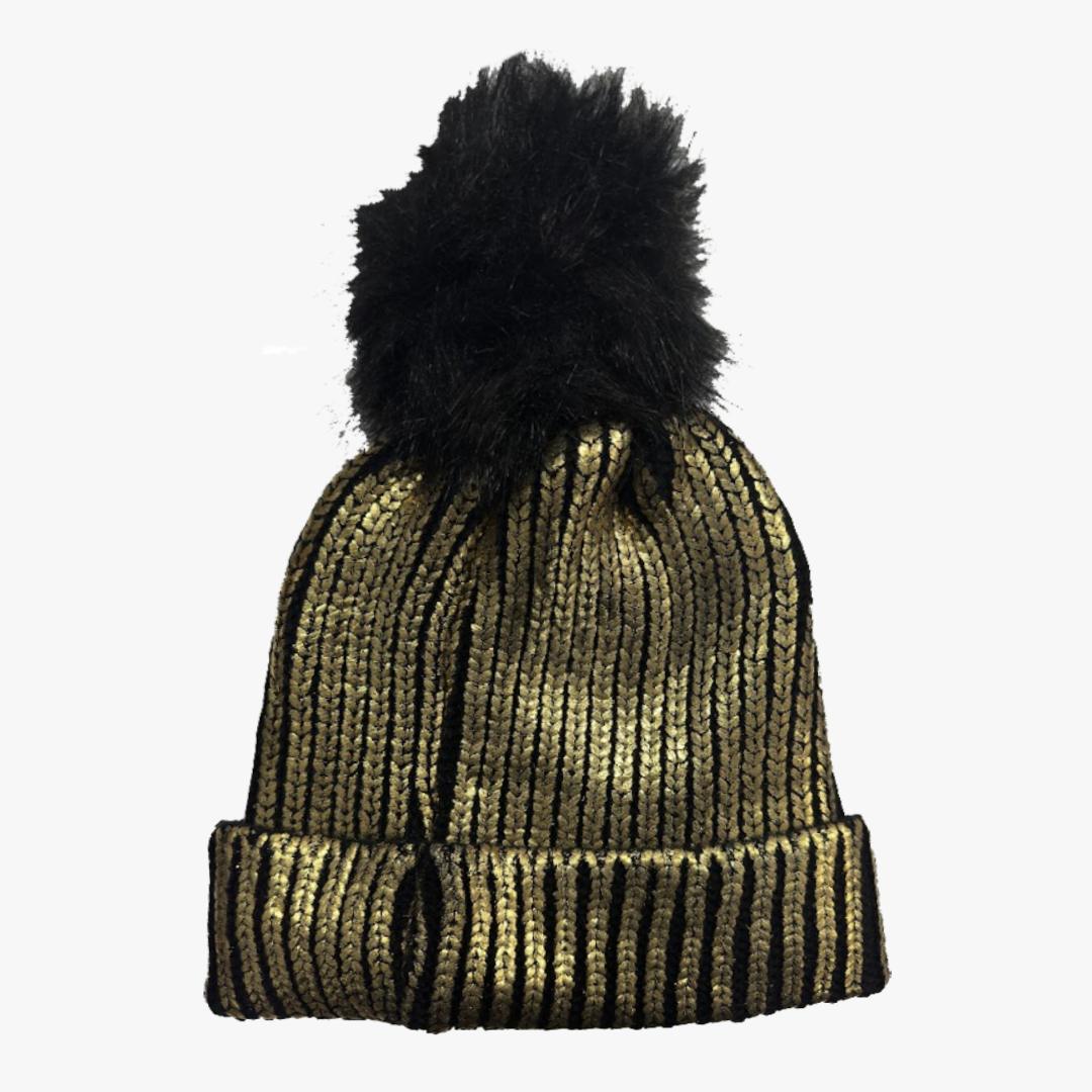 LADIES SHINNY FASHION WINTER HAT (HY5933) ASSORTED - 6715