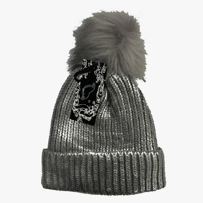 LADIES SHINNY FASHION WINTER HAT (HY5933) ASSORTED - 6715