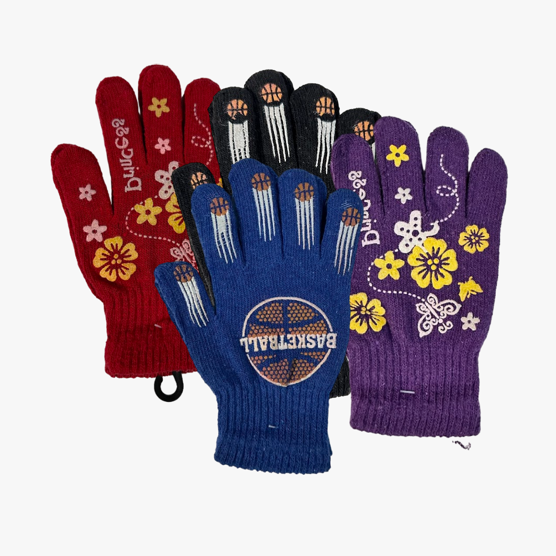 UT WHOLESALE KIDS WINTER GLOVES ASSORTED COLORS (33026) - 6912