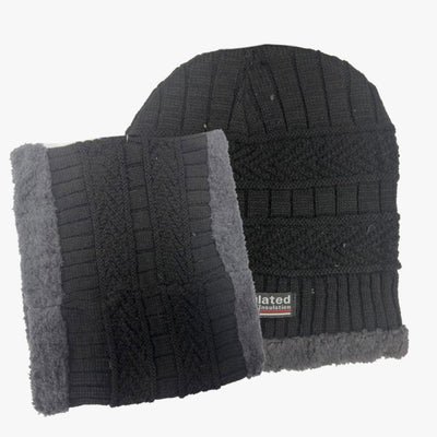 FLEECE HAT & NECK WARMER ASSORTED - 6994