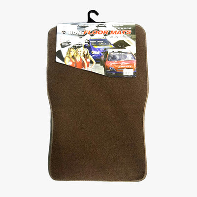 DELUXE CARPET BDK CAR FLOOR MATS 4-PC CAR MAT SET SILVER EDITION - 7025