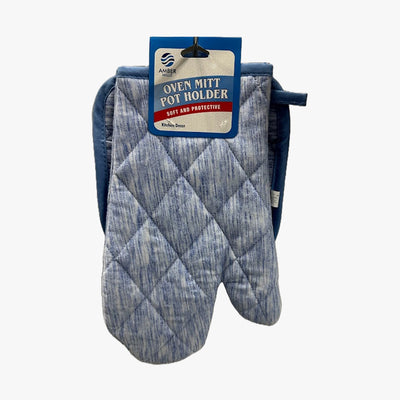 OVEN MITT AND POT HOLDER SET AMBER MILLS (MH58) ASSORTED - 7603
